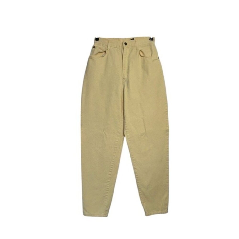 Vintage Hunt Club Women's High Rise Tapered Jeans in Yellow - Sz 10